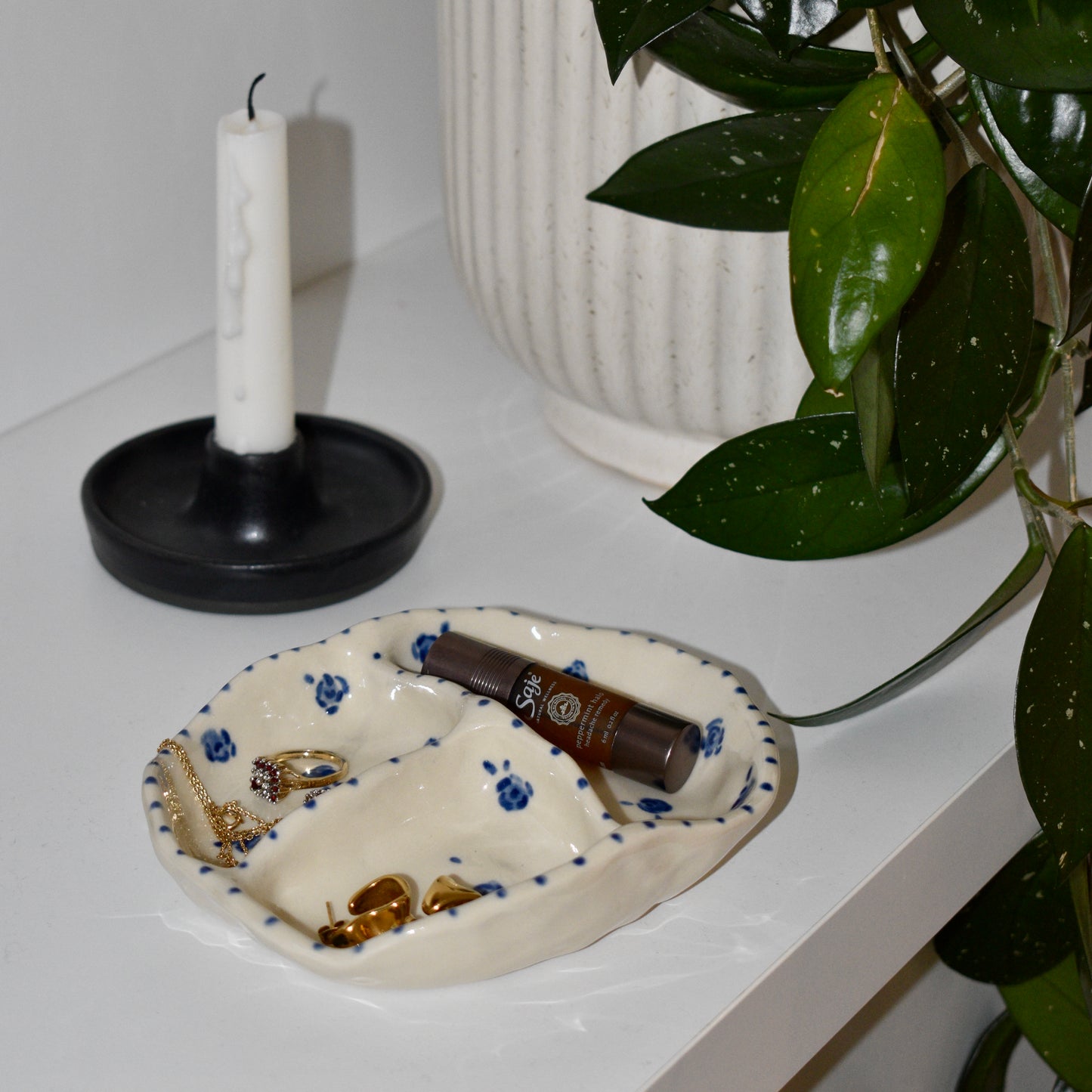 Heritage Blue Snack/Jewellery Tray